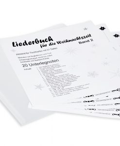 Weihnachtsliederbuch Band 2 für Zauberharfe, Tischharfe, 21 Saiten