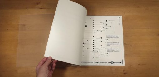 Klemmmappe für Unterlegnoten 21 und 25 Saiten