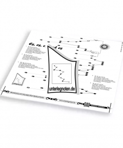 Es, es, es und es Unterlegnote für Tischharfe, Veeh-Harfe, Harmonieharfe und Zauberharfe