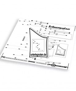Schneewalzer, Koschat, anspruchsvoll Unterlegnote für Tischharfe, Veeh-Harfe, Harmonieharfe und Zauberharfe