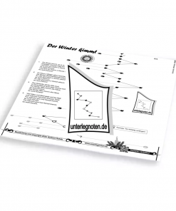 Der Winter kimmt Unterlegnote für Tischharfe, Veeh-Harfe, Harmonieharfe und Zauberharfe