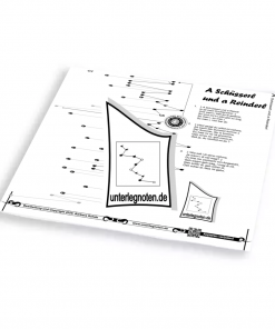A Schüsserl und a Reinderl Unterlegnote für Tischharfe, Veeh-Harfe, Harmonieharfe und Zauberharfe