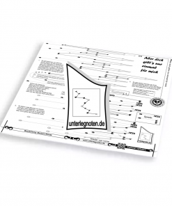 Aber dich gibt's nur einmal für mich Unterlegnote für Tischharfe, Veeh-Harfe, Harmonieharfe und Zauberharfe