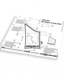 Auf, auf, ihr Hirten in dem Feld Unterlegnote für Tischharfe, Veeh-Harfe, Harmonieharfe und Zauberharfe