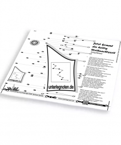 Jetzt kommt die heilig Weihnachtszeit, Klöpfliliad Unterlegnote für Tischharfe, Veeh-Harfe, Harmonieharfe und Zauberharfe