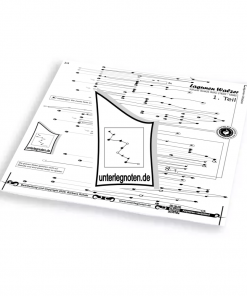 Lagunen-Walzer, Strauß, 1.Teil Unterlegnote für Tischharfe, Veeh-Harfe, Harmonieharfe und Zauberharfe