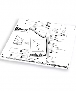Barcarole, Offenbach, anspruchsvoll Unterlegnote für Tischharfe, Veeh-Harfe, Harmonieharfe und Zauberharfe