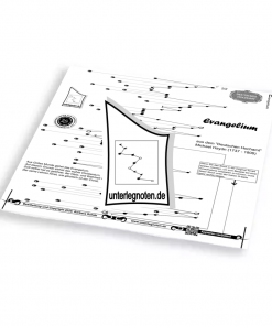 Deutsche Messe, M. Haydn, 3 Evangelium Unterlegnote für Tischharfe, Veeh-Harfe, Harmonieharfe und Zauberharfe