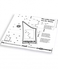 Wie schön blüht uns der Maien Unterlegnote für Tischharfe, Veeh-Harfe, Harmonieharfe und Zauberharfe