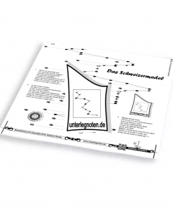 Das Schweizermadel Unterlegnote für Tischharfe, Veeh-Harfe, Harmonieharfe und Zauberharfe
