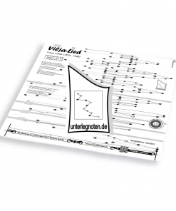 Vilja-Lied, Lehár Unterlegnote für Tischharfe, Veeh-Harfe, Harmonieharfe und Zauberharfe