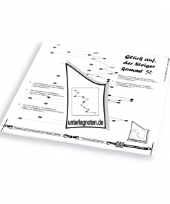 Glückauf, der Steiger kommt Unterlegnote für Tischharfe, Veeh-Harfe, Harmonieharfe und Zauberharfe