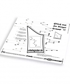 Glückauf, der Steiger kommt, anspruchsvoll Unterlegnote für Tischharfe, Veeh-Harfe, Harmonieharfe und Zauberharfe