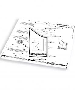 O edle, liebreiche, herzguldene Nacht Unterlegnote für Tischharfe, Veeh-Harfe, Harmonieharfe und Zauberharfe