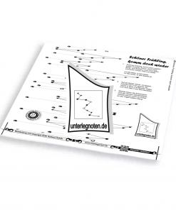 Schöner Frühling, komm doch wieder Unterlegnote für Tischharfe, Veeh-Harfe, Harmonieharfe und Zauberharfe