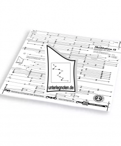 Meditation 18, nach Engelsstimmen, Burgmüller Unterlegnote für Tischharfe, Veeh-Harfe, Harmonieharfe und Zauberharfe