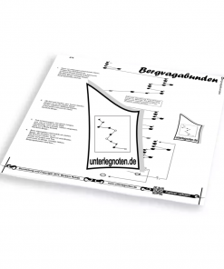 Bergvagabunden - OHNE BEGLEITTÖNE Unterlegnote für Tischharfe, Veeh-Harfe, Harmonieharfe und Zauberharfe