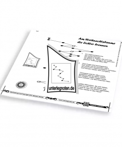 Am Weihnachtsbaume die Lichter brennen - OHNE BEGLEITTÖNE Unterlegnote für Tischharfe, Veeh-Harfe, Harmonieharfe und Zauberharfe