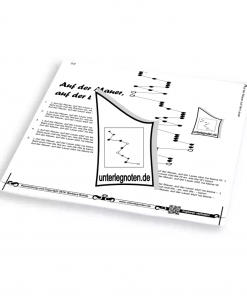 Auf der Mauer, auf der Lauer - OHNE BEGLEITTÖNE Unterlegnote für Tischharfe, Veeh-Harfe, Harmonieharfe und Zauberharfe
