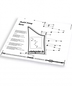Auld Lang Syne ("Nehmt Abschied, Brüder") - OHNE BEGLEITTÖNE Unterlegnote für Tischharfe, Veeh-Harfe, Harmonieharfe und Zauberharfe
