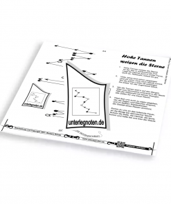 Hohe Tannen weisen die Sterne (Rübezahl) - OHNE BEGLEITTÖNE Unterlegnote für Tischharfe, Veeh-Harfe, Harmonieharfe und Zauberharfe