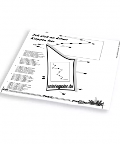 Ich steh an deiner Krippen hier (ev., ökum.) - OHNE BEGLEITTÖNE Unterlegnote für Tischharfe, Veeh-Harfe, Harmonieharfe und Zauberharfe