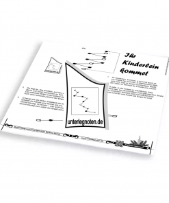 Ihr Kinderlein, kommet - OHNE BEGLEITTÖNE Unterlegnote für Tischharfe, Veeh-Harfe, Harmonieharfe und Zauberharfe