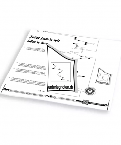 Jetzt fahrn wir übern See - OHNE BEGLEITTÖNE Unterlegnote für Tischharfe, Veeh-Harfe, Harmonieharfe und Zauberharfe