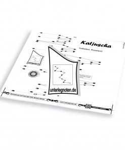Katjuscha Unterlegnote für Tischharfe, Veeh-Harfe, Harmonieharfe und Zauberharfe