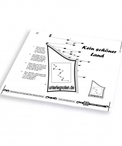Kein schöner Land - OHNE BEGLEITTÖNE Unterlegnote für Tischharfe, Veeh-Harfe, Harmonieharfe und Zauberharfe