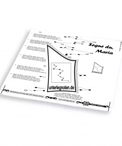 Segne du, Maria - OHNE BEGLEITTÖNE Unterlegnote für Tischharfe, Veeh-Harfe, Harmonieharfe und Zauberharfe