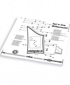 Tief im Böhmerwald - OHNE BEGLEITTÖNE Unterlegnote für Tischharfe, Veeh-Harfe, Harmonieharfe und Zauberharfe