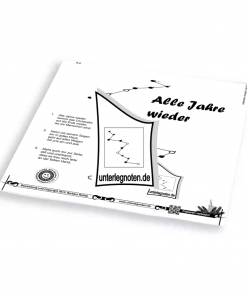 Alle Jahre wieder - OHNE BEGLEITTÖNE Unterlegnote für Tischharfe, Veeh-Harfe, Harmonieharfe und Zauberharfe