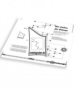 Wir lieben die Stürme - OHNE BEGLEITTÖNE Unterlegnote für Tischharfe, Veeh-Harfe, Harmonieharfe und Zauberharfe