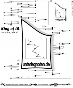 King Of The Fairies, Hornpipe Unterlegnote für Tischharfe, Veeh-Harfe, Harmonieharfe und Zauberharfe