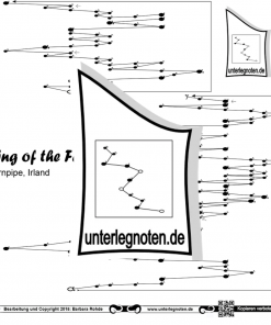 King Of The Fairies, Hornpipe Unterlegnote für Tischharfe, Veeh-Harfe, Harmonieharfe und Zauberharfe