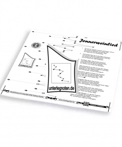 Jennerweinlied Unterlegnote für Tischharfe, Veeh-Harfe, Harmonieharfe und Zauberharfe