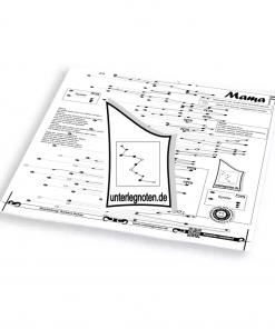 Mama, du sollst doch nicht um deinen Jungen weinen Unterlegnote für Tischharfe, Veeh-Harfe, Harmonieharfe und Zauberharfe