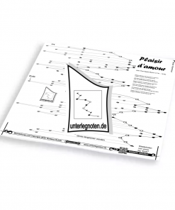 Plaisir d'amour, Martini, anspruchsvoll Unterlegnote für Tischharfe, Veeh-Harfe, Harmonieharfe und Zauberharfe