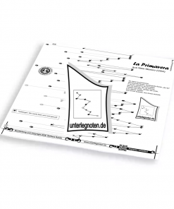 La Primavera Unterlegnote für Tischharfe, Veeh-Harfe, Harmonieharfe und Zauberharfe