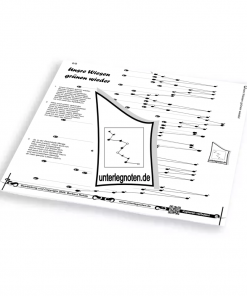 Unsre Wiesen grünen wieder Unterlegnote für Tischharfe, Veeh-Harfe, Harmonieharfe und Zauberharfe