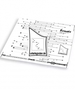 Sonate, Scarlatti Unterlegnote für Tischharfe, Veeh-Harfe, Harmonieharfe und Zauberharfe