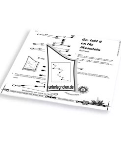 Go, tell it on the mountains ("Kommt sagt es allen weiter") - OHNE BEGLEITTÖNE Unterlegnote für Tischharfe, Veeh-Harfe, Harmonieharfe und Zauberharfe