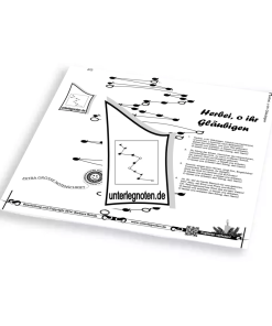 Herbei, o ihr Gläubgigen (Adeste fideles) - OHNE BEGLEITTÖNE Unterlegnote für Tischharfe, Veeh-Harfe, Harmonieharfe und Zauberharfe
