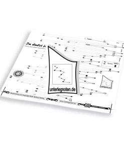 In dulci jubilo, Kanon von J.S. Bach Unterlegnote für Tischharfe, Veeh-Harfe, Harmonieharfe und Zauberharfe
