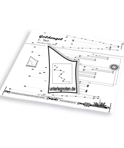 Goldengel, Heins, 1. Teil Unterlegnote für Tischharfe, Veeh-Harfe, Harmonieharfe und Zauberharfe